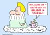 Cartoon: god believe in yourself (small) by rmay tagged god,believe,in,yourself