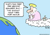 Cartoon: god thirty two feet per second (small) by rmay tagged god thirty two feet per second