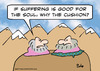 Cartoon: guru cushion suffering soul (small) by rmay tagged guru,cushion,suffering,soul