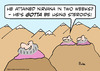 Cartoon: guru nirvana using steroids (small) by rmay tagged guru,nirvana,using,steroids