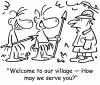 Cartoon: how may we serve you? (small) by rmay tagged how,may,we,serve,you