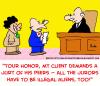 Cartoon: illegal aliens jury peers (small) by rmay tagged illegal,aliens,jury,peers