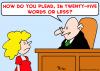 Cartoon: judge plead twenty five words (small) by rmay tagged judge,plead,twenty,five,words