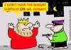 Cartoon: KING BUDGET SURPLUS MUGGER (small) by rmay tagged king,budget,surplus,mugger