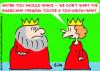 Cartoon: KING QUEEN SHAVE (small) by rmay tagged king,queen,shave