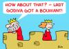 Cartoon: LADY GODIVA BOUFFANT KING QUEEN (small) by rmay tagged lady,godiva,bouffant,king,queen,nude