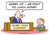 Cartoon: loan company lunch money kid (small) by rmay tagged loan,company,lunch,money,kid