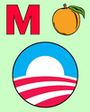 Cartoon: M Peach Obama (small) by rmay tagged peach,obama