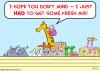 Cartoon: noah ark giraffe fresh air (small) by rmay tagged noah ark giraffe fresh air