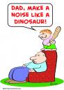 Cartoon: noise dinosaur club (small) by rmay tagged noise,dinosaur,club