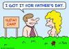 Cartoon: nudist fathers day (small) by rmay tagged nudist,fathers,day