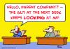 Cartoon: parent company next desk looking (small) by rmay tagged parent,company,next,desk,looking