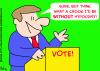 Cartoon: POLITICIAN WITHOUT HYPOCRISY (small) by rmay tagged politician,without,hypocrisy