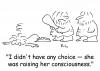 Cartoon: Raising her consciousness (small) by rmay tagged raising,her,consciousness,caveman
