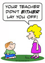 Cartoon: school kid teacher lay off (small) by rmay tagged school,kid,teacher,lay,off