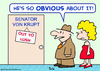 Cartoon: senator obvious lush (small) by rmay tagged senator,obvious,lush