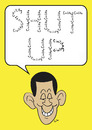 Cartoon: shut up obama civility (small) by rmay tagged shut,up,obama,civility