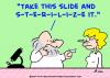 Cartoon: sterilize slide scientist (small) by rmay tagged sterilize,slide,scientist
