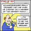 Cartoon: SUGother way around schwarzenegg (small) by rmay tagged other,way,around,schwarzenegger