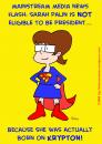 Cartoon: SUPER SARAH PALIN (small) by rmay tagged super,sarah,palin