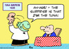 Cartoon: surprise tuna waiter (small) by rmay tagged surprise,tuna,waiter