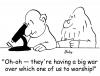 Cartoon: which one to worship (small) by rmay tagged which,one,to,worship