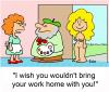 Cartoon: Work home with you (small) by rmay tagged artist,nude,model,work,hom
