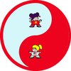 Cartoon: yin yang cute girls chinese (small) by rmay tagged yin yang cute girls chinese