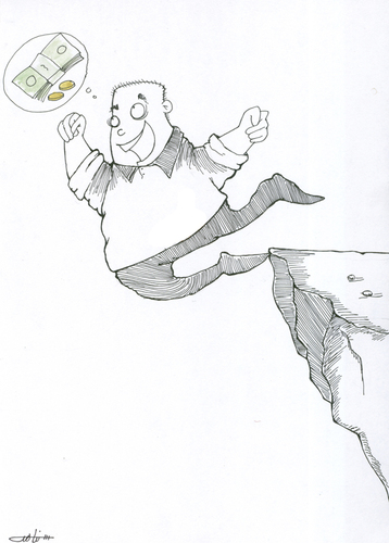 Cartoon: money (medium) by HAMED NABAHAT tagged money